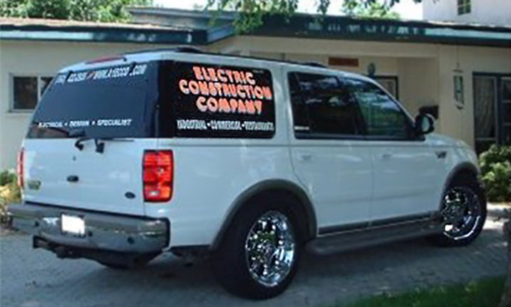 Electric Construction Company vehicle